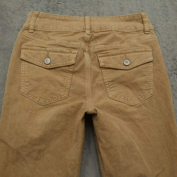 American Eagle Jeans Women's Size 2R Tan High-Rise Corduroy Kick Boot 31" Inseam - Picture 13 of 16